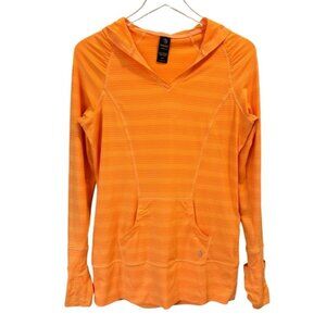 MPG | Orange Stripe Pop-over Athleisure Hoodie Size Small